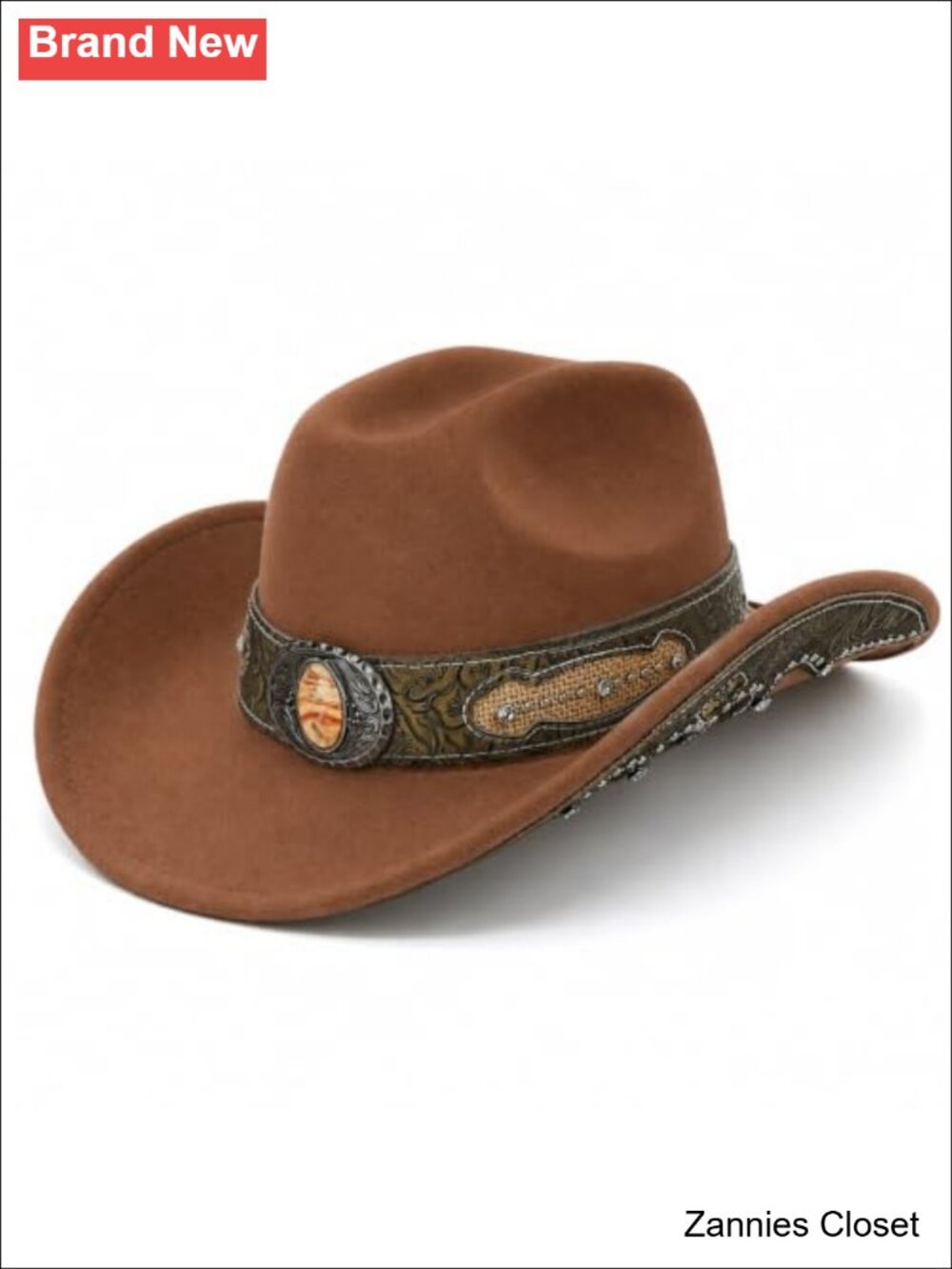 🤠 Corvatrail Felt Wide Brim Cowboy Hat Western Classic Adjustable